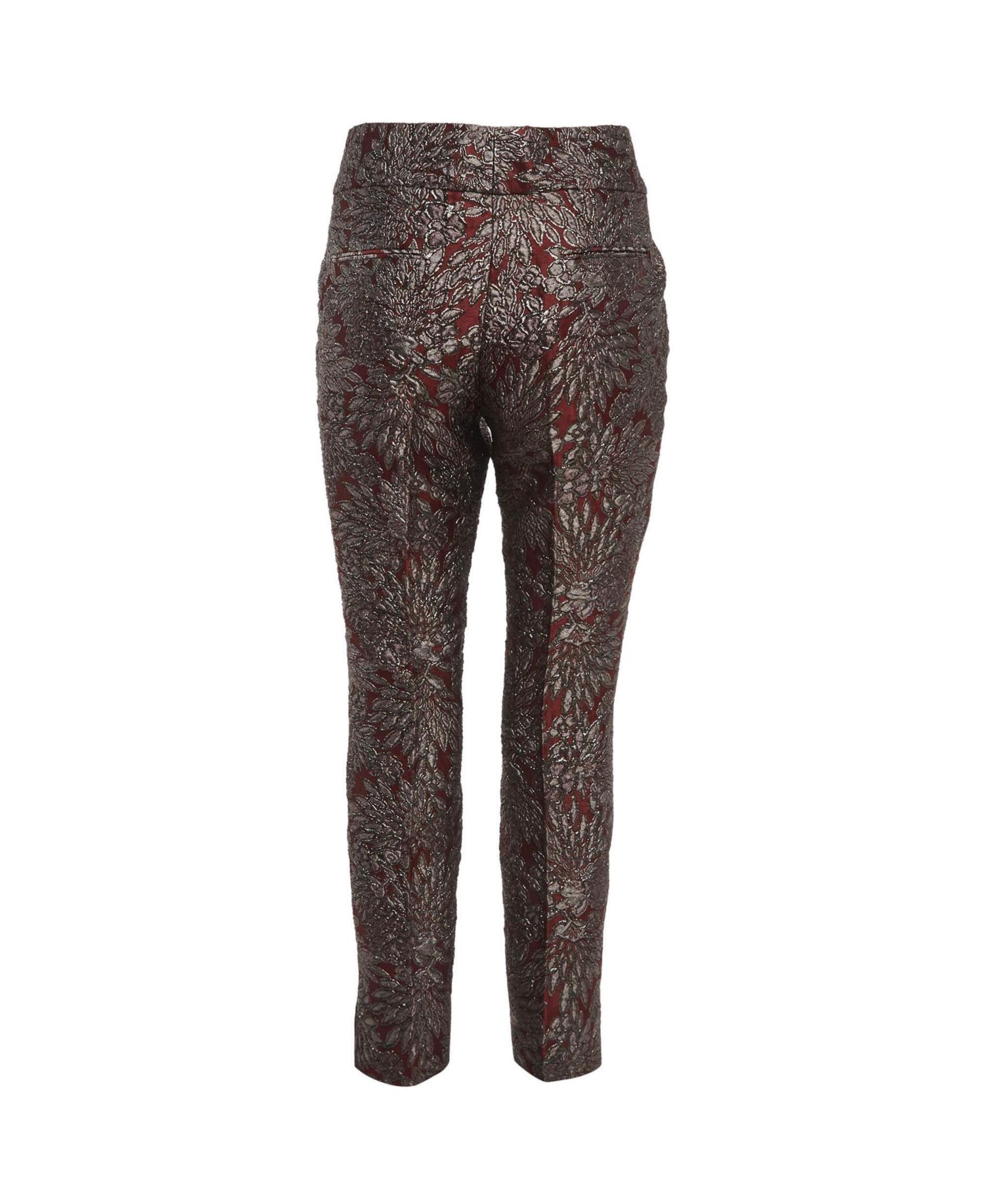 Women's Floral Mid-Rise Straight Pants