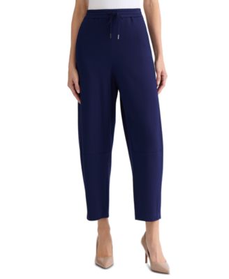 Petite Pull-on Barrel-Leg Pants