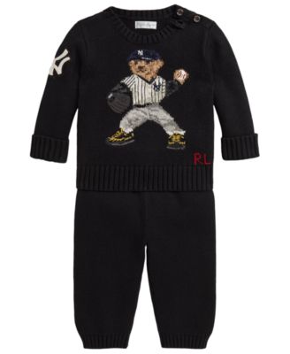 Baby Boys' Yankees Crewneck Sweater and Pants, 2-Piece Set