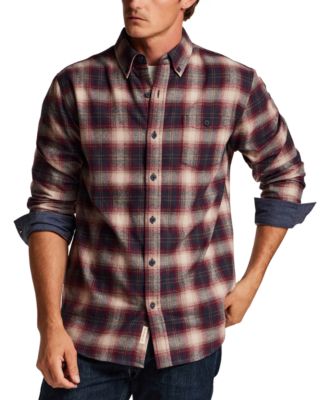 Men's Button-Front Flannel Shirt