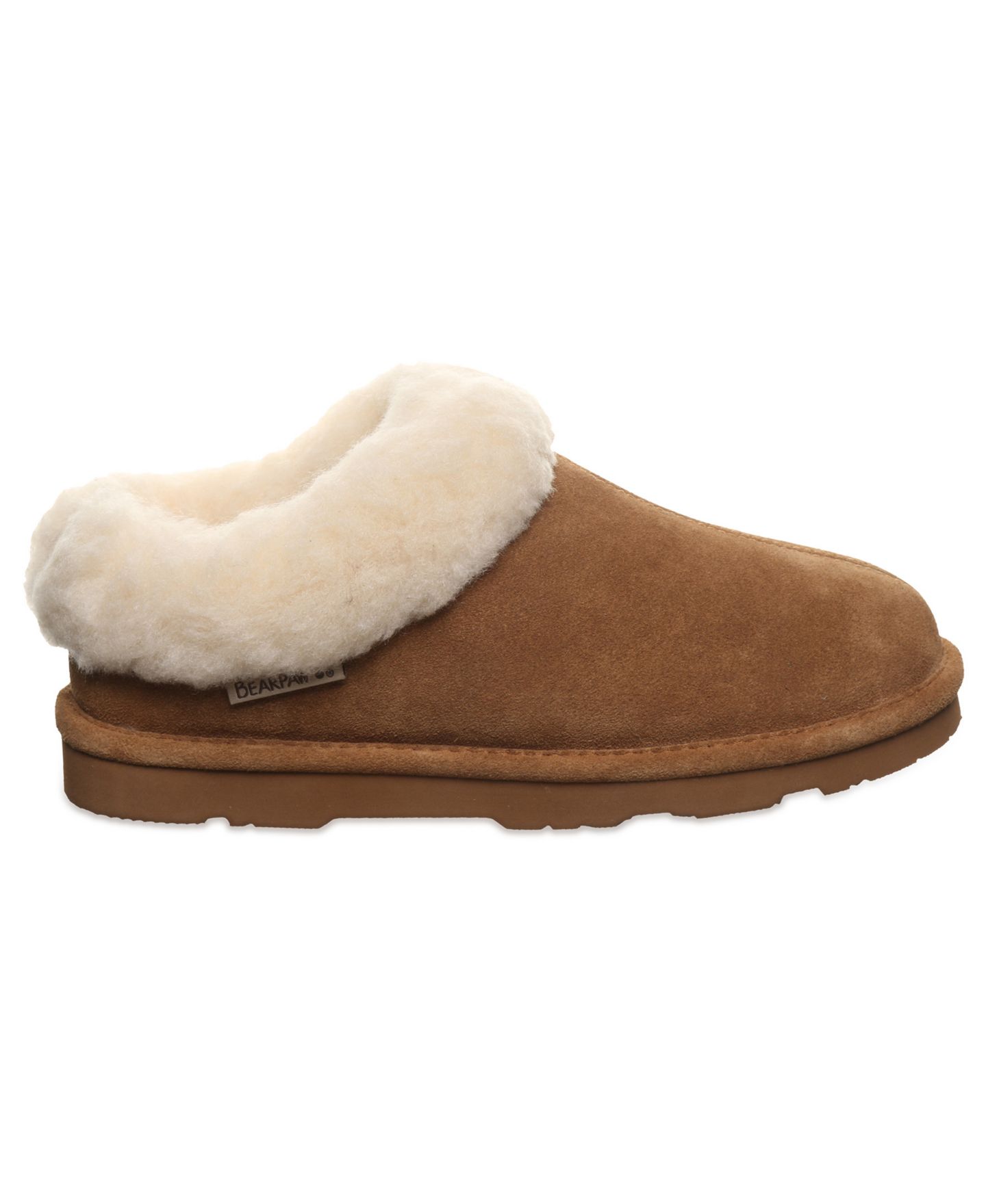 Женские сабо BEARPAW Brina Suede Slip-On, цвет: Hickory — фото 2