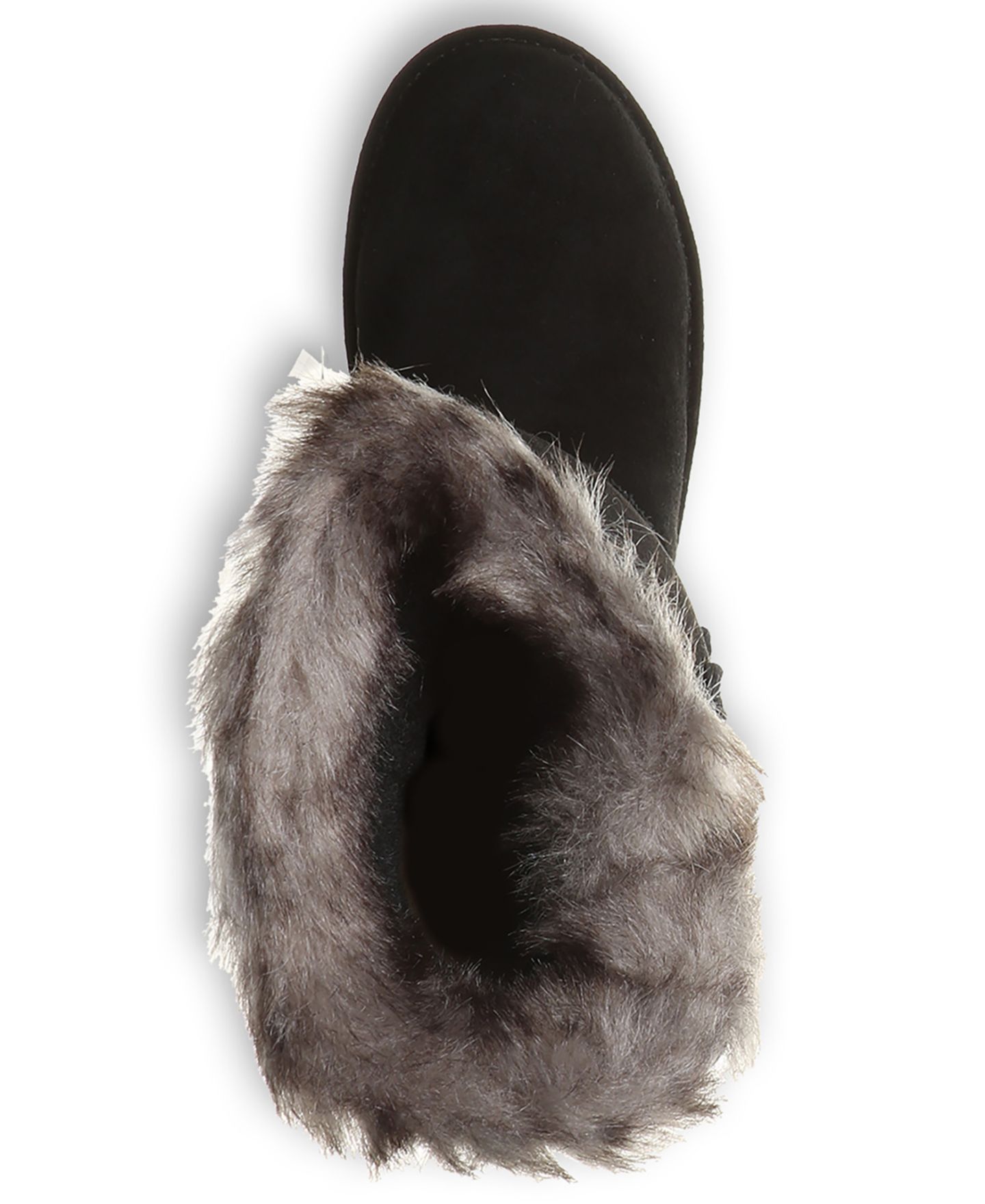 Женские ботинки BEARPAW Emery II Faux Fur Mid Calf, цвет: Чёрный — фото 4