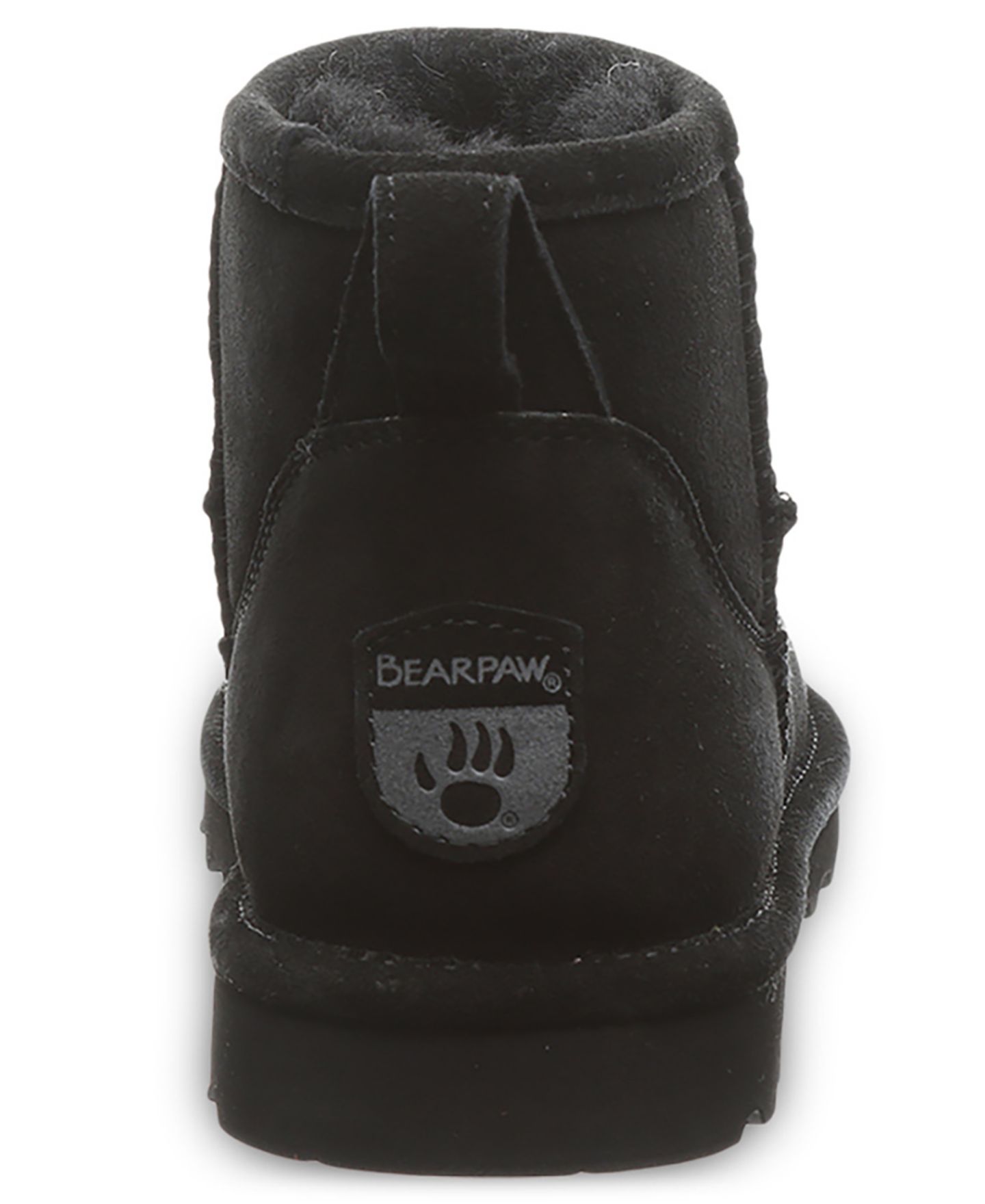 Женские ботинки BEARPAW Shorty Round Toe Suede Booties, цвет: Чёрный — фото 3