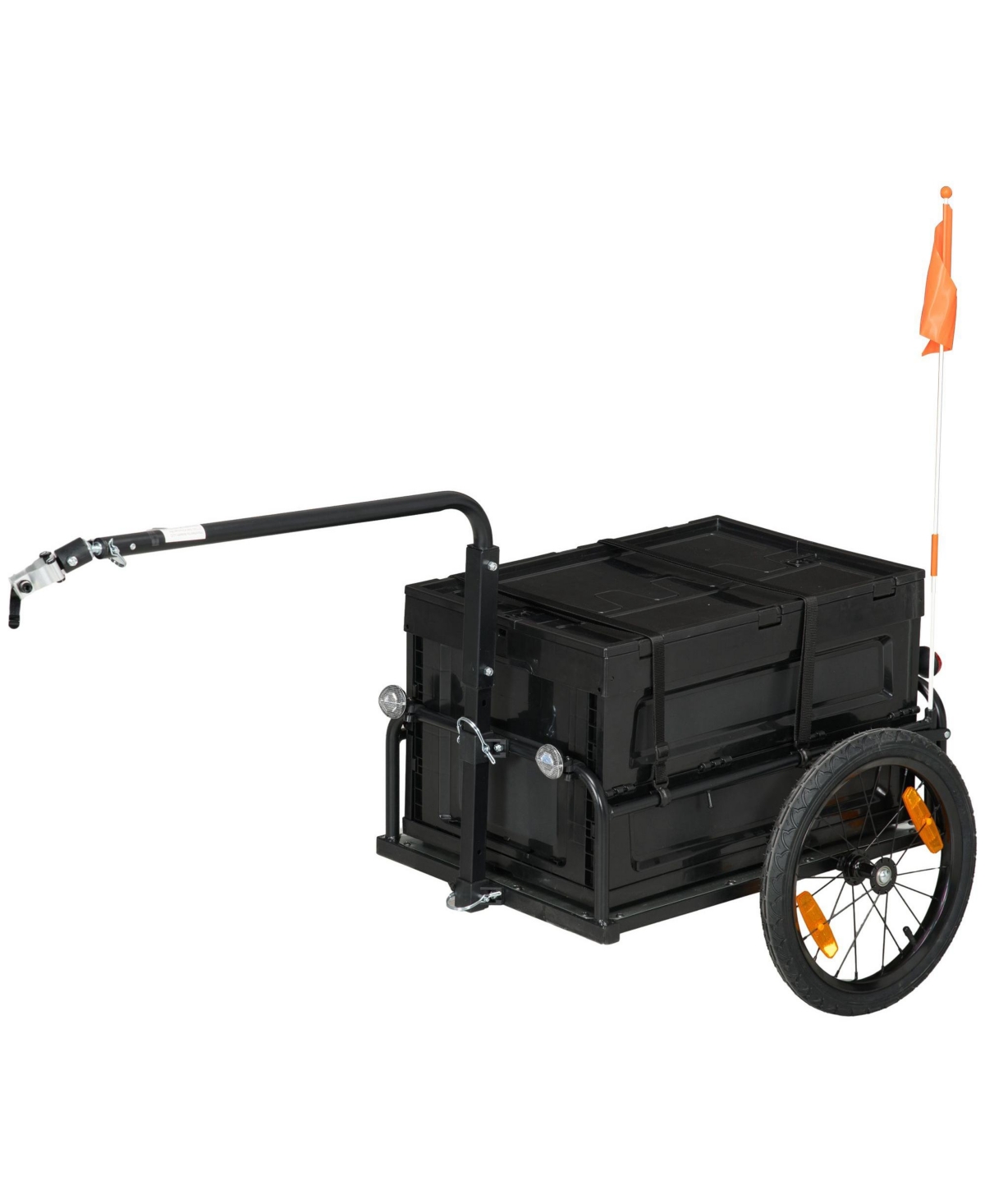 Mountaintop Trailer for Bike, Bicycle Cargo Trailer with Removable Storage Box, No Bottom