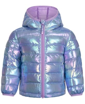 Toddler Girls' 2T-5T  Irridescent Midweight Packable Jacket