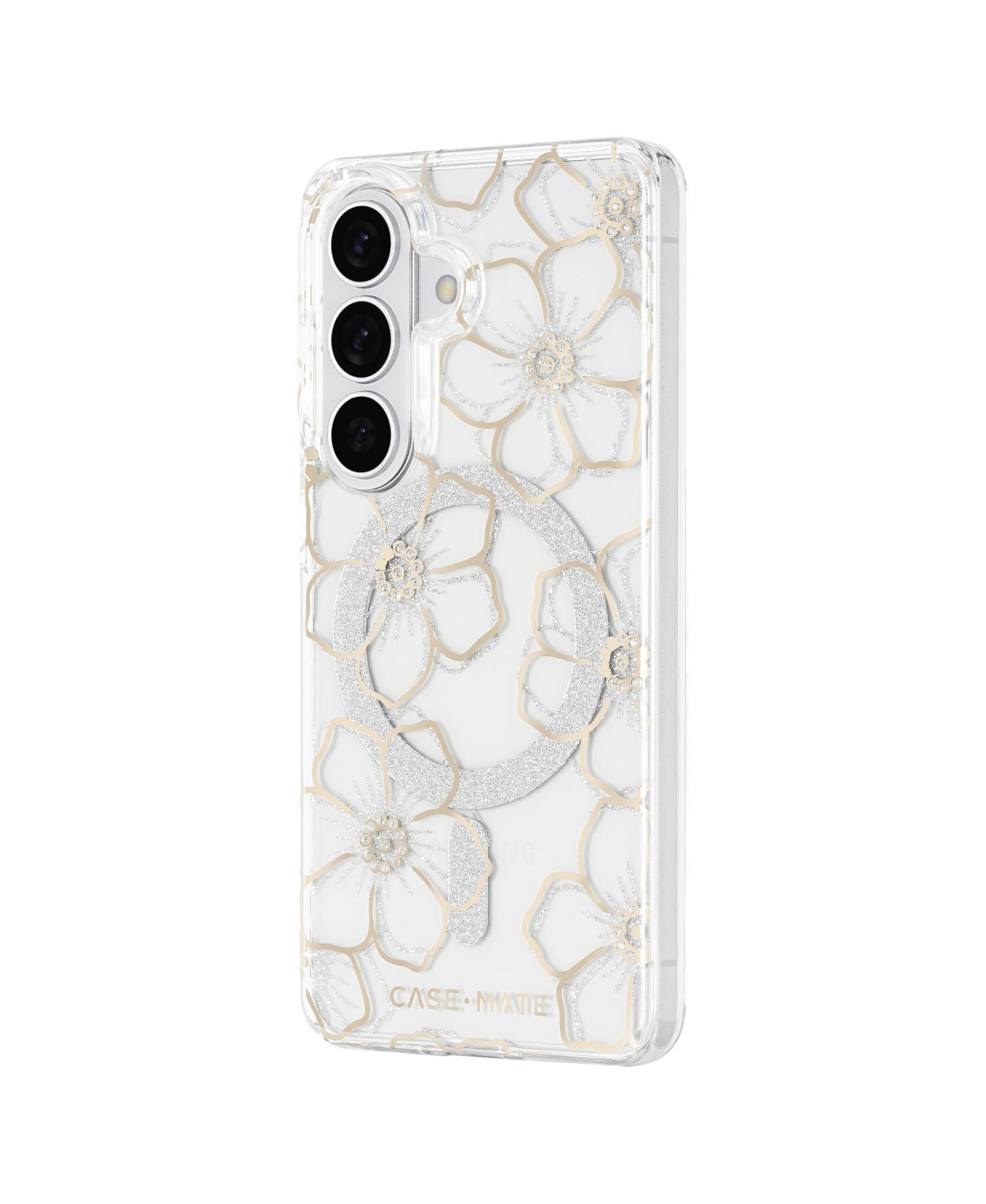 Case-Mate Floral Gems Magnetic Gemstone Phone Case for Samsung Galaxy S26