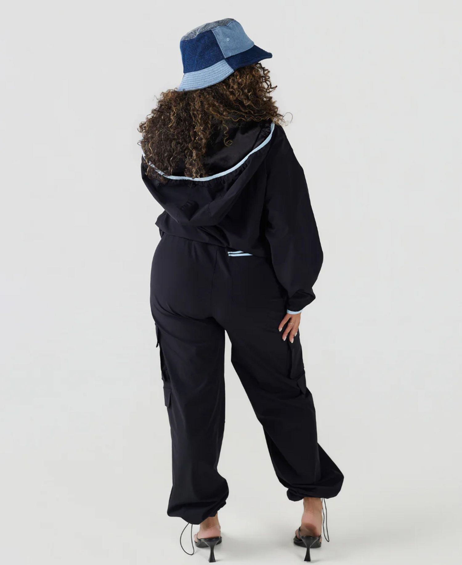 Unisex Denim Satin Lined Bucket Hat