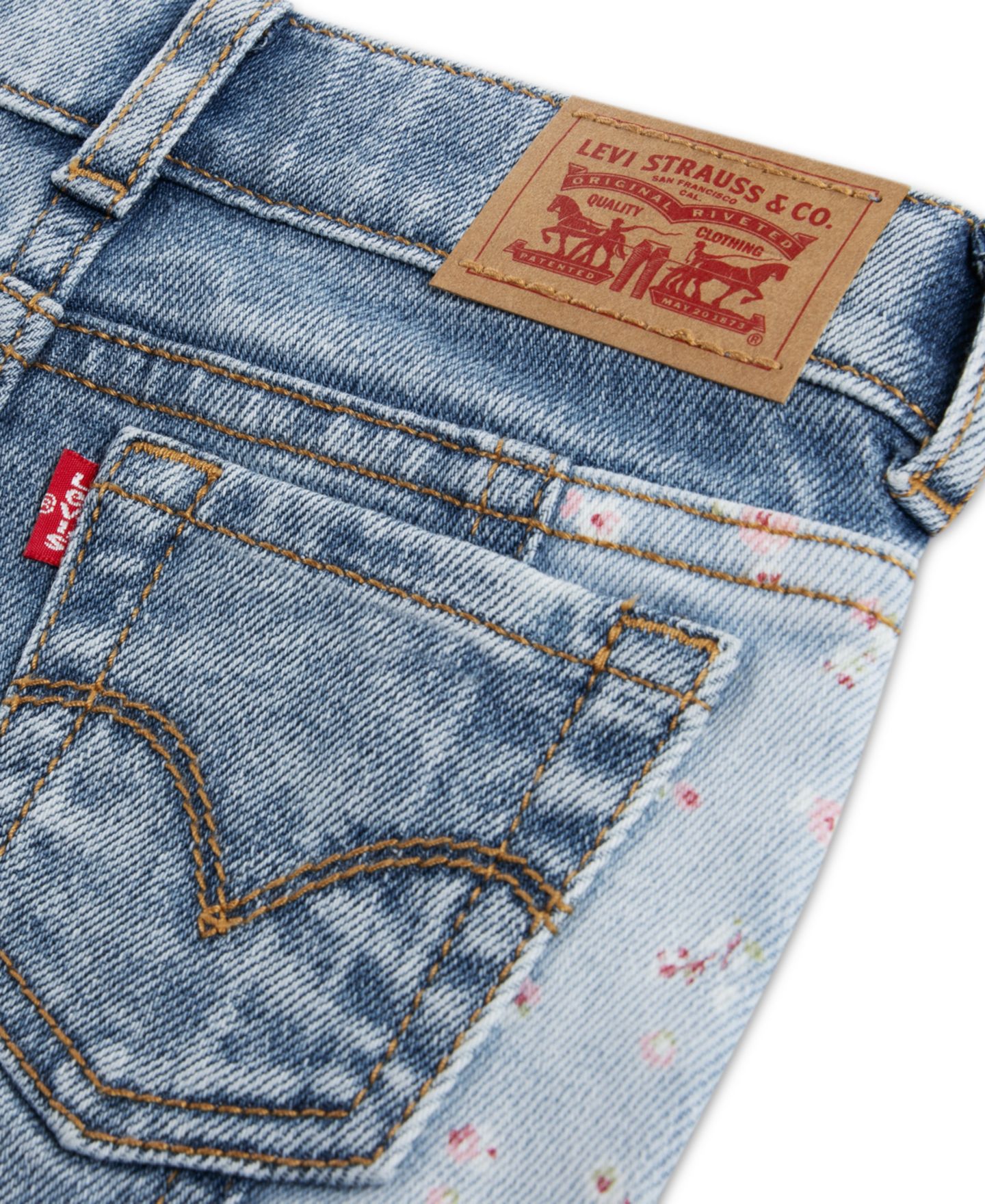 Брюки Levi's Wide Leg Color-Block Pants для девочек-малышей, цвет: Be Cool Without Destruction — фото 4