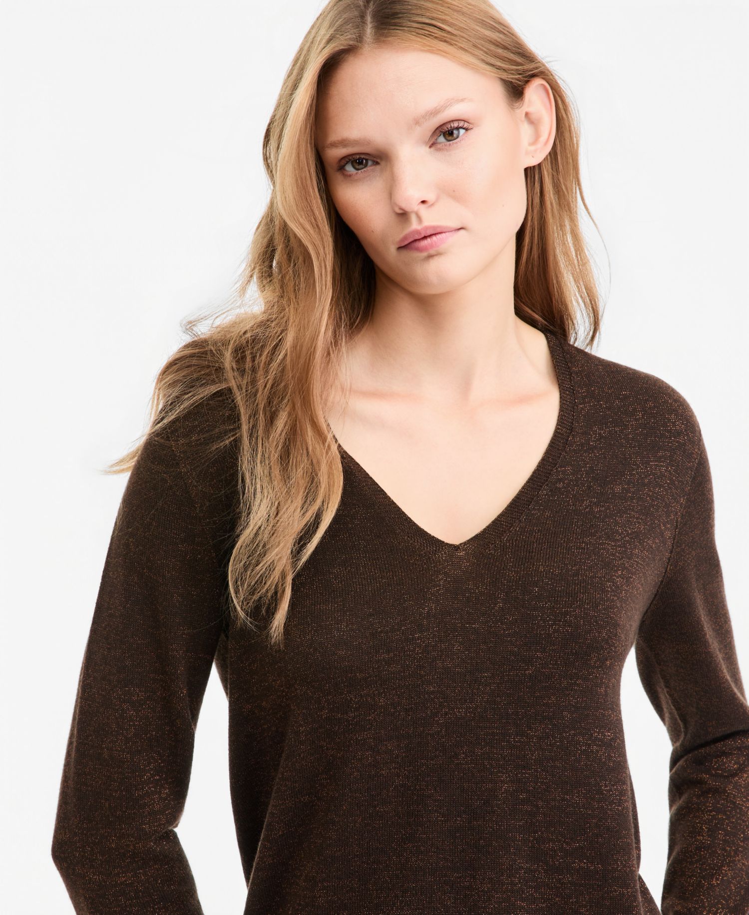 Women's Vinny V-Neck Lightweight Loose Sweater