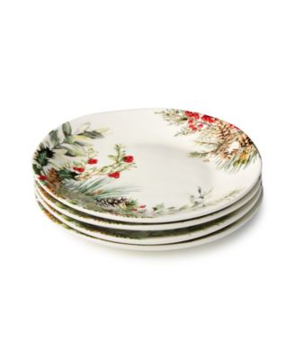 Woodland Dessert Plates, Set of 4