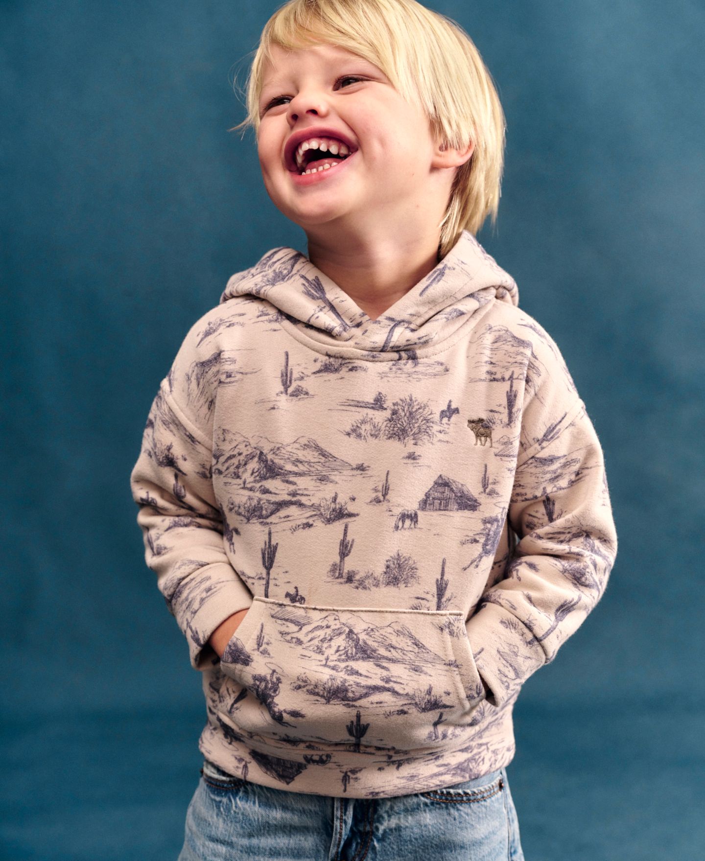 Джинсы abercrombie kids Destroyed Baggy Jeans для мальчиков-малышей, цвет: Drip — фото 5