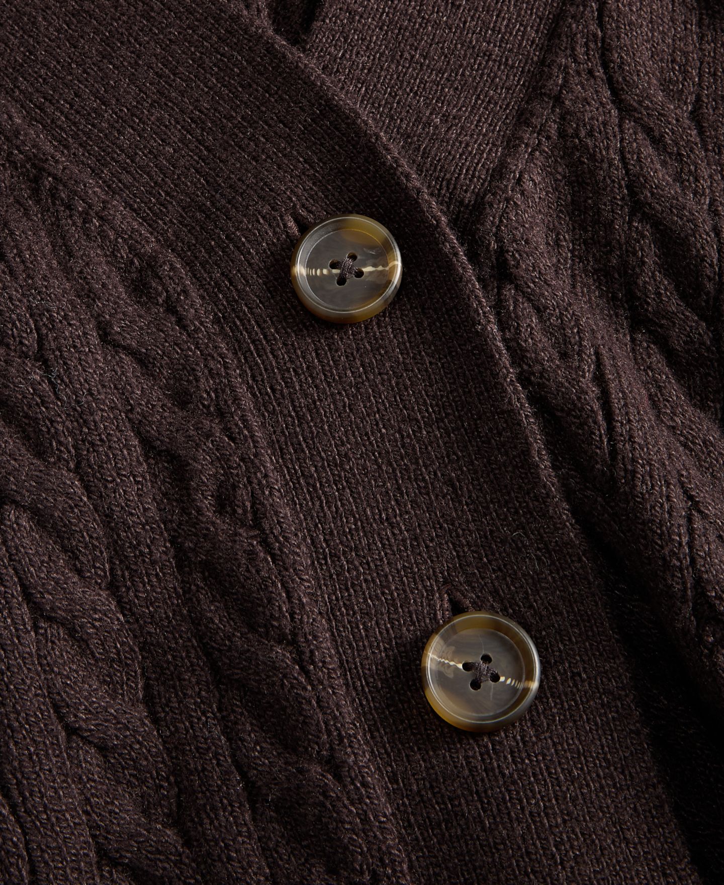 Женский кардиган On 34th Cable-Knit 3 Button V-Neck, цвет: Ganache — фото 5