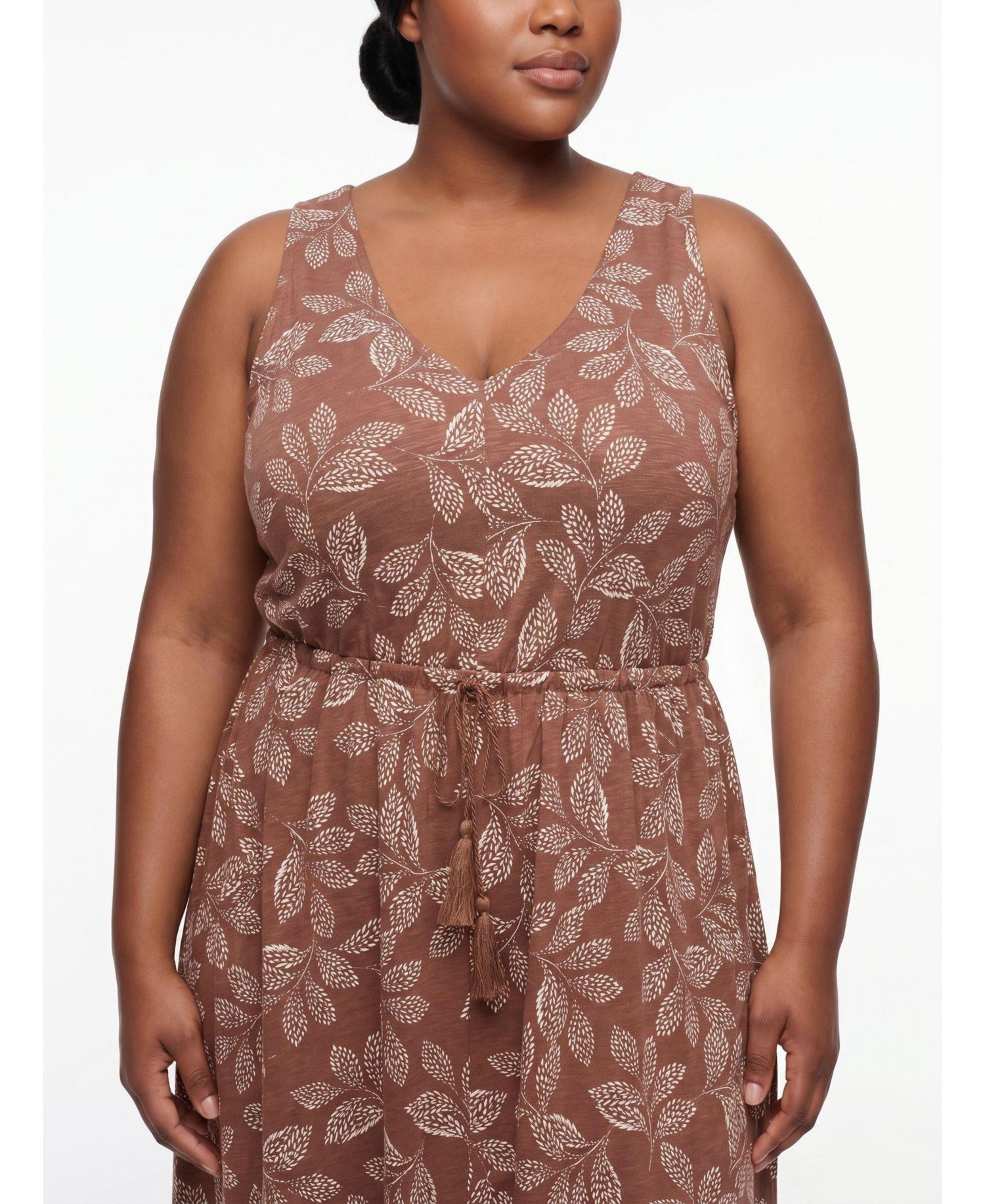 Plus Size Belle Isle Cinched-Waist Maxi Sundress
