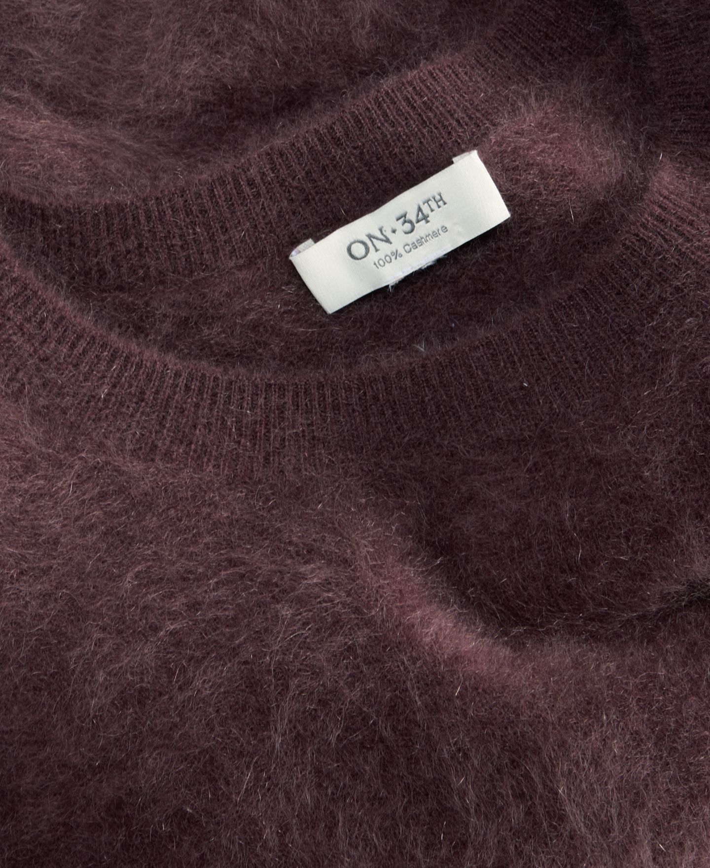 Женский свитер On 34th 100% Cashmere Cropped Brushed Shrunken, цвет: Коричневый — фото 4