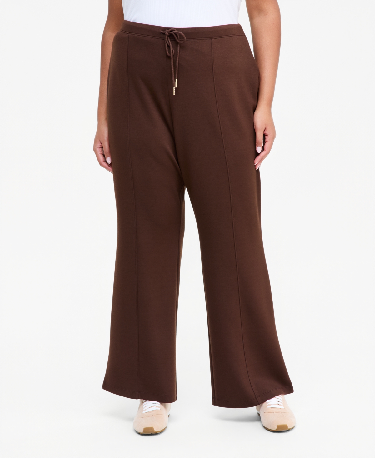 I.n.c. International Concepts Plus Drawstring Flare Sweatpants, Macy's Exclusive