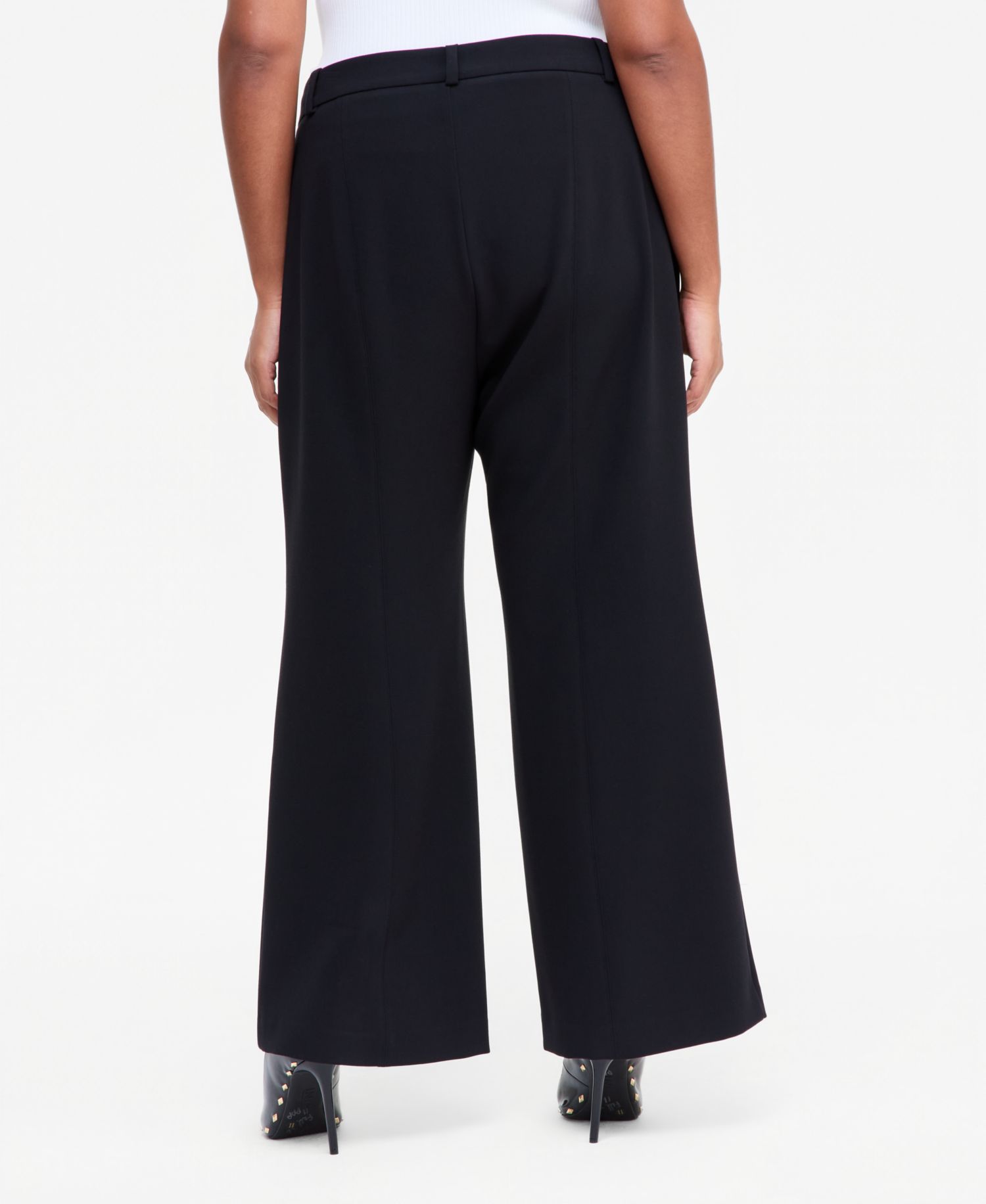 Plus Size High-Waist Bootcut Pants