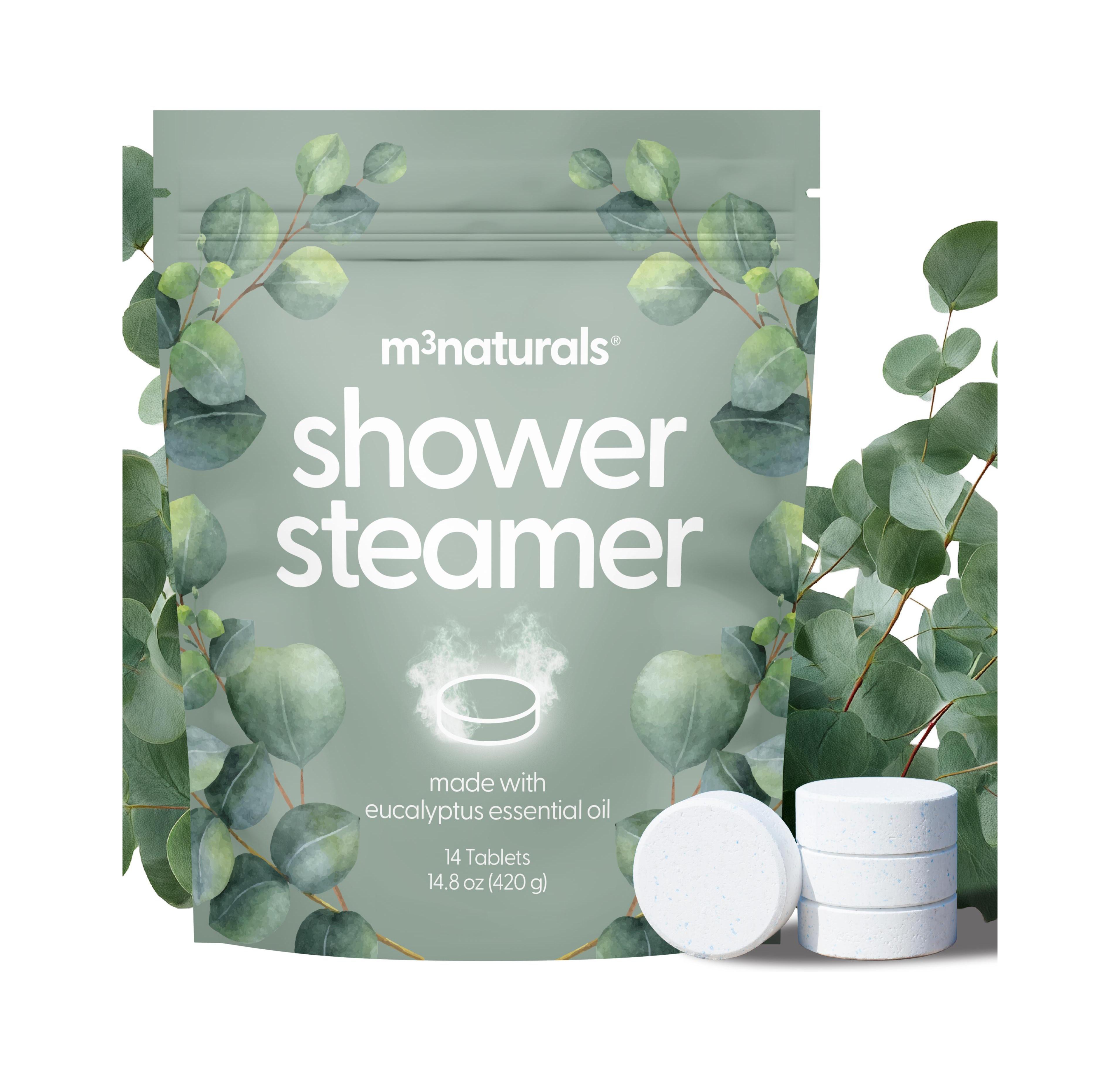 M3 Eucalyptus Aromatherapy Shower Steamers, 14 Individually Wrapped Shower Tablets