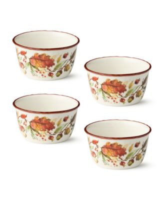 Autumn Meadows Ice Cream Bowls, Set of 4