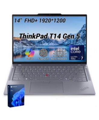 ThinkPad T14 14" Traditional Laptop Intel Core Ultra 7 32GB RAM Intel Graphics 2TB SSD Storage Windows 11 Pro 60Hz