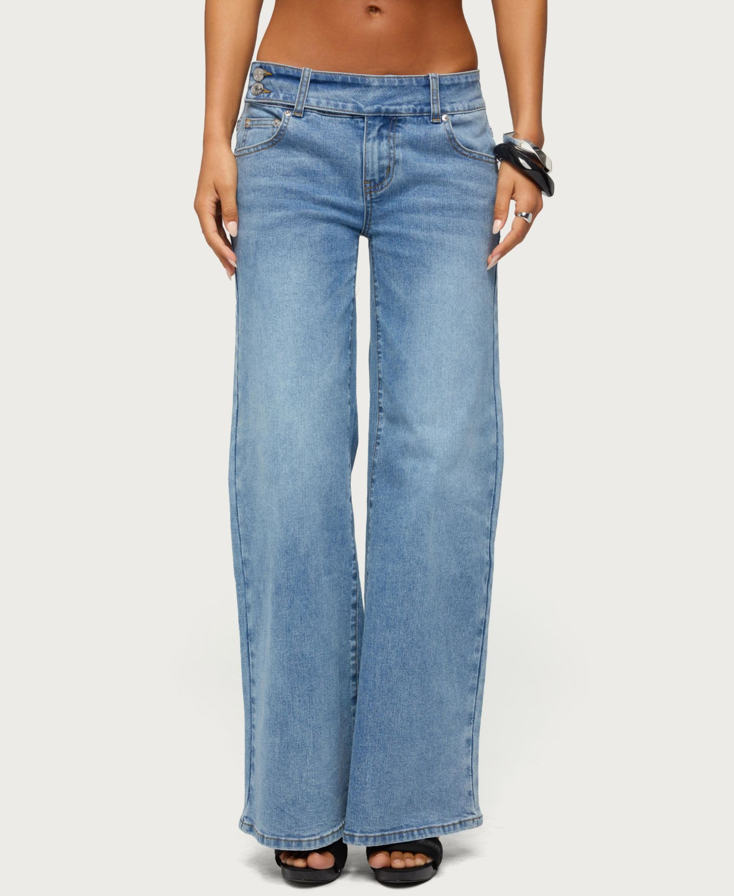 Women's Dale Low-Rise Straight-Leg Stretchy Jeans, 31" Inseam