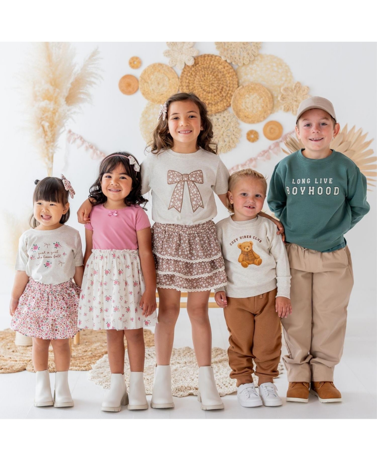Sweet Wink Little Girls Just A Fall Girl Short Sleeve T-Shirt