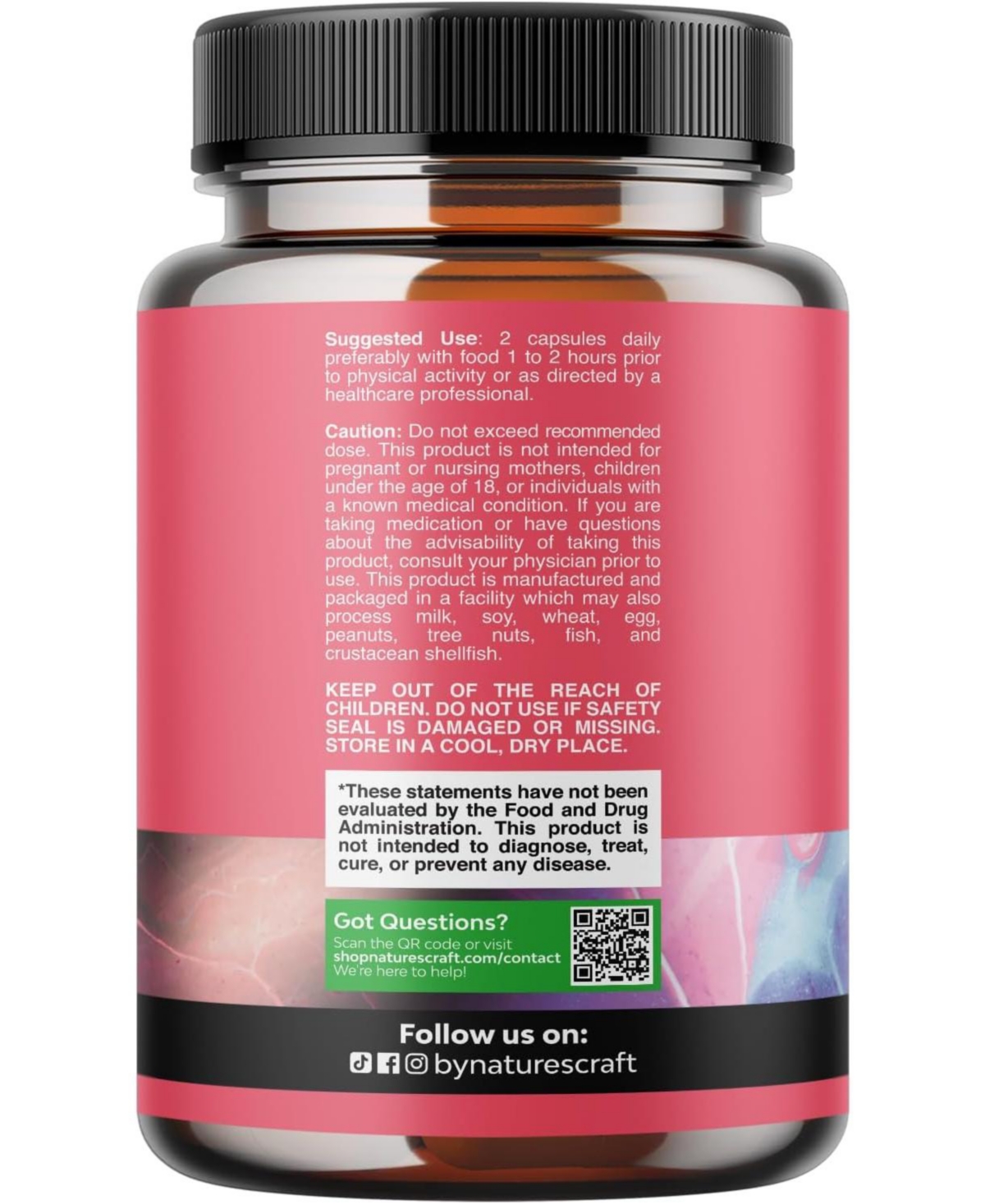 Nature's Craft G-Curve Advanced Formula Capsules for Women, Butt and Breast Enhancement Pills, Body Sculpting Curves Capsules, Nature's Craft, 60ct