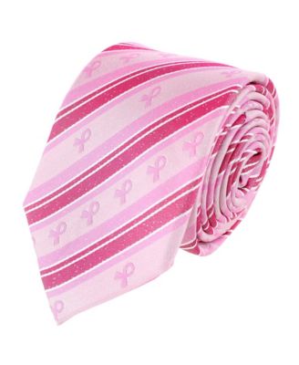 Men's Breast Cancer Awareness Silk Necktie