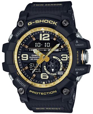 g shock mudmaster black and gold