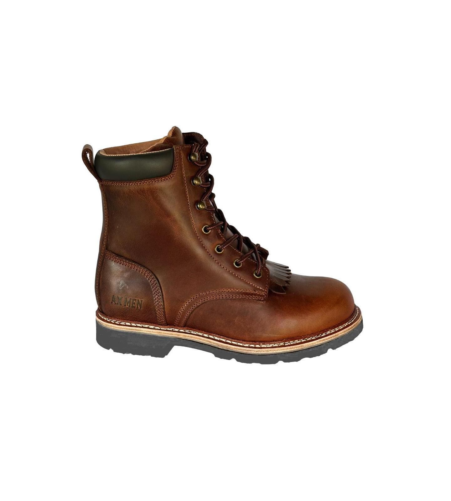 Мужские ботинки Ax Men Boots Braxton 8 Inch Padded Collar Front Lace, цвет: Коричневый — фото 2