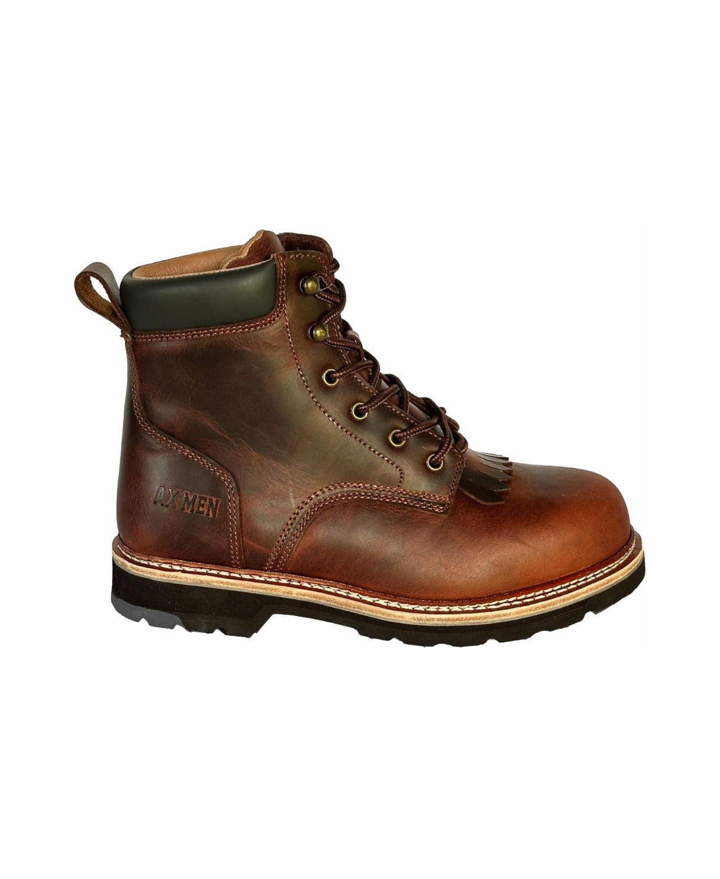 Мужские ботинки Ax Men Boots Exodus 6 Inch Front Lace Steel Toe, цвет: Коричневый — фото 2