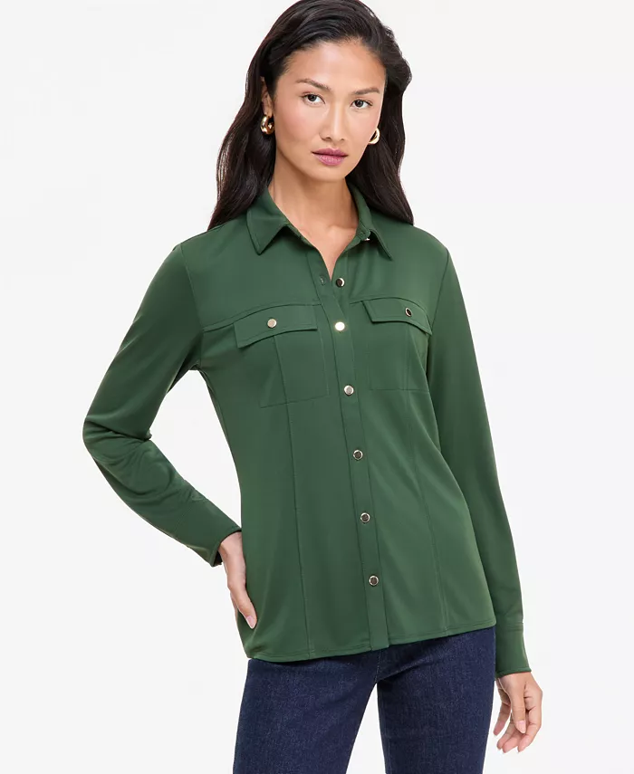 Women's Knit Utility Shirt - thumbnail 9