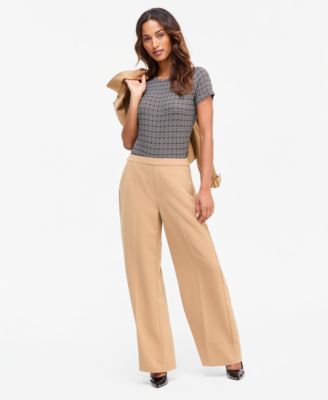 Women's High-Rise Wide-Leg Pull-On Pants