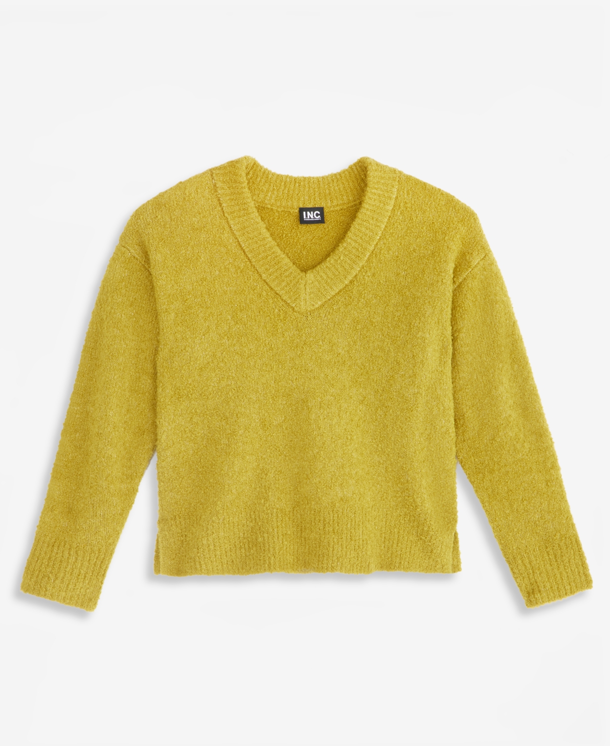 I.n.c. International Concepts Women's Boucle V-Neck Sweater, Macy's Exclusive