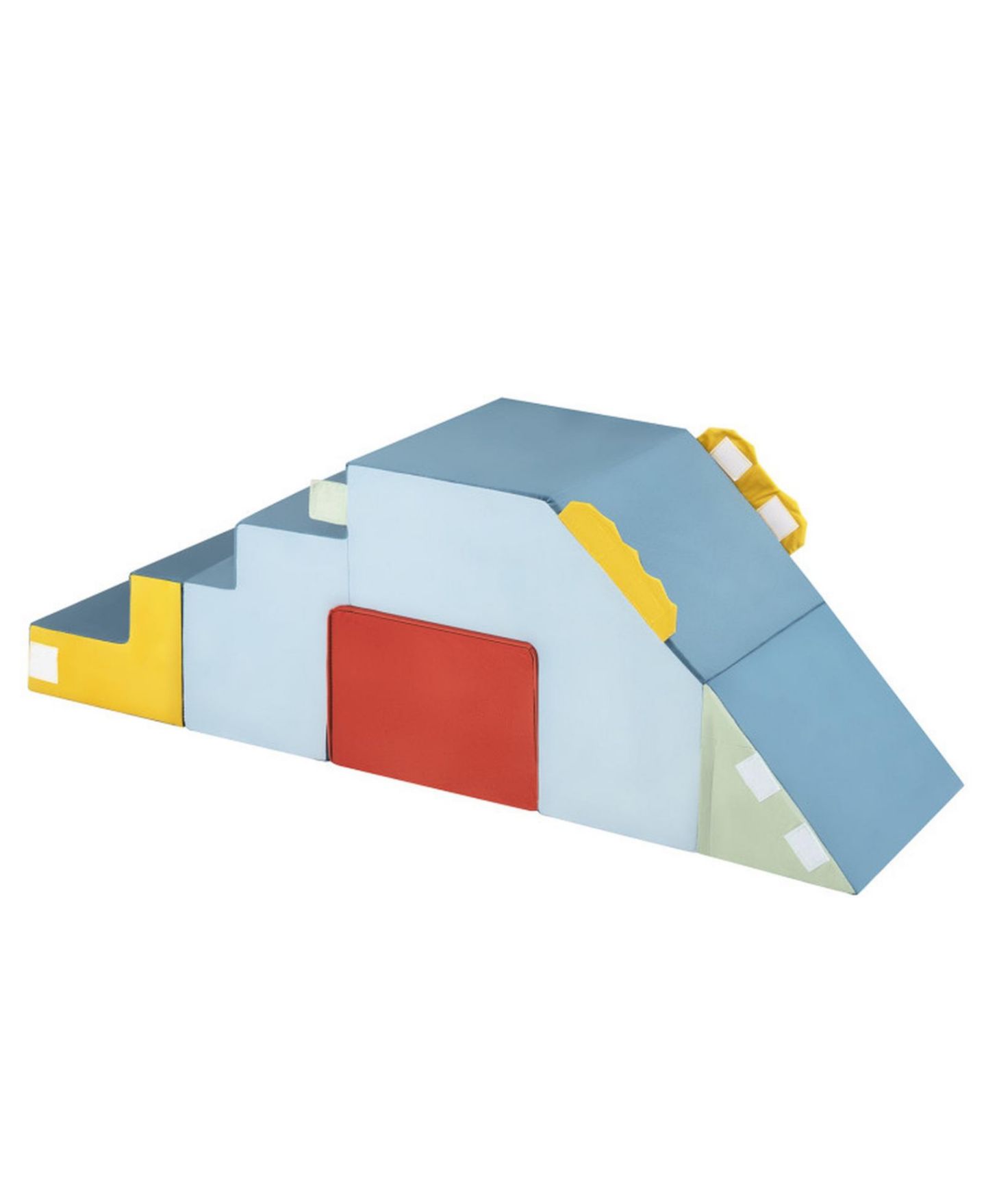 Детские конструкторы SUGIFT Convertible Soft Foam Blocks with Velvet Covers Table and Chair Set, 3-in-1, Ages 3-6, цвет: Синий — фото 10