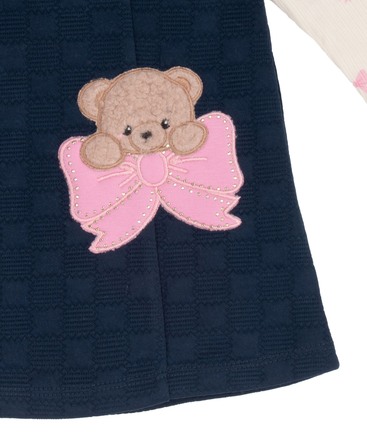 Baby Girls' Navy Double Knit Jumper and Long-Sleeve Bodysuit, 2-Piece Set