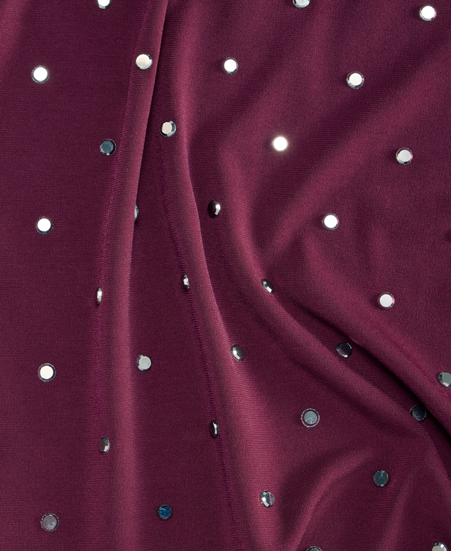 Women's Mock Neck Embellished Top