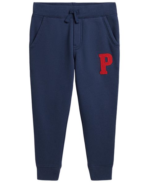 Брюки Polo Ralph Lauren Fleece Letter Joggers для мальчиков, цвет: Тёмно-синий