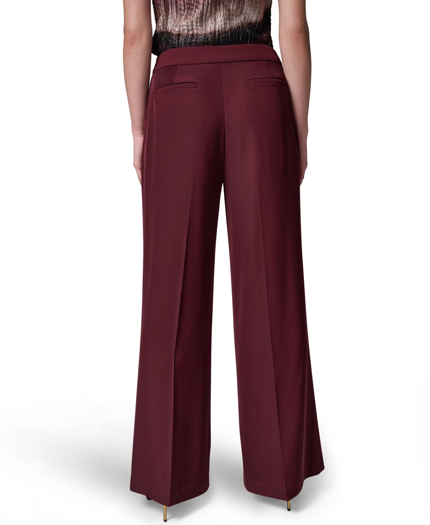 Petite High-Waisted Wide-Leg Pants