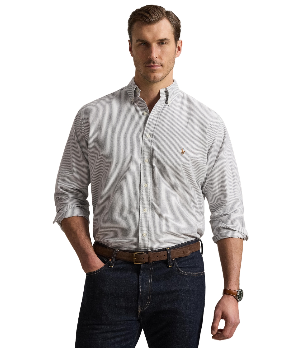 Polo Ralph Lauren Men's Big & Tall Long-Sleeve Oxford Shirt