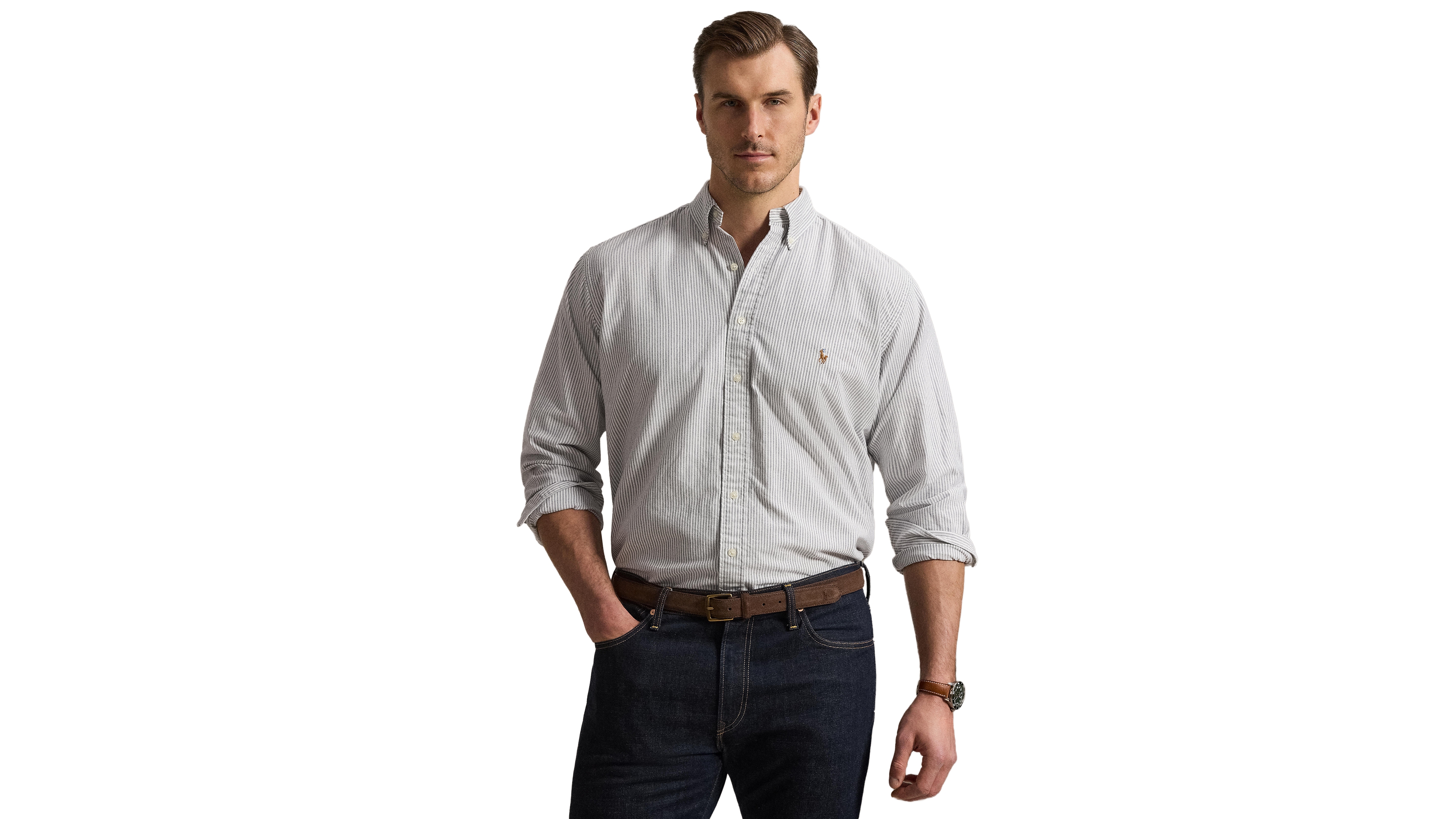 Polo Ralph Lauren Men's Big & Tall Long-Sleeve Oxford Shirt