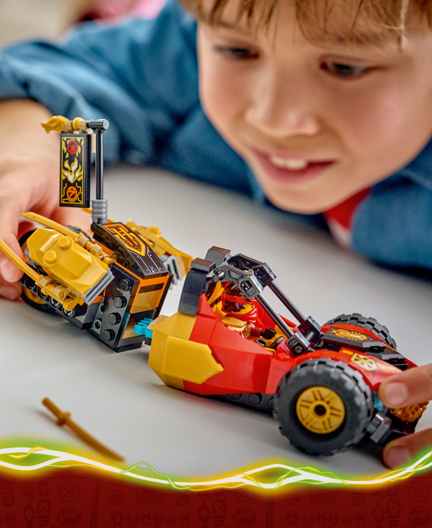 Детские конструкторы LEGO® Ninjago Kai and Cole's Combiner Vehicles 71864, 394 Pieces — фото 5