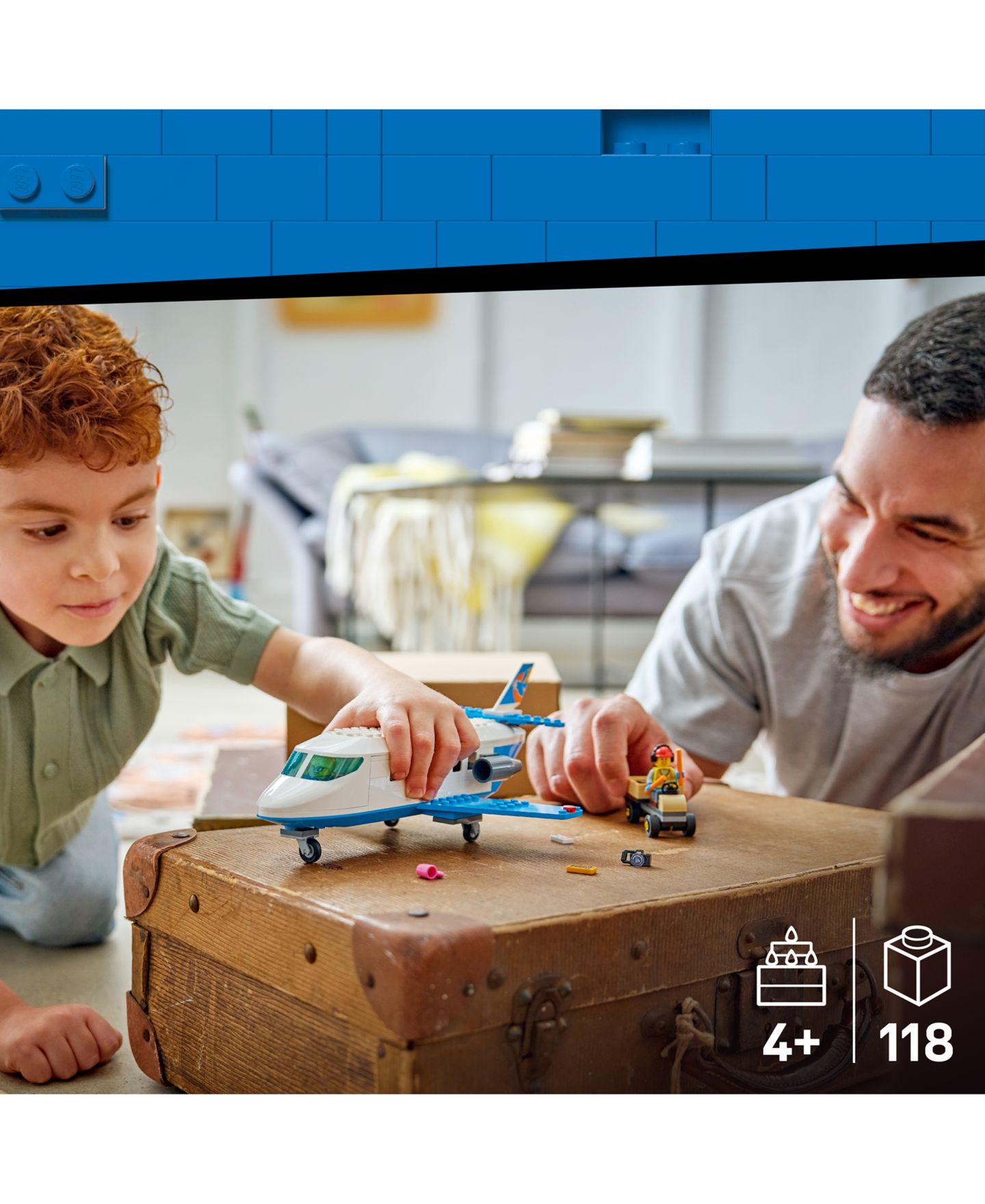 Детские конструкторы LEGO® City Passenger Jet Building Toy 60492, 118 Pieces — фото 5