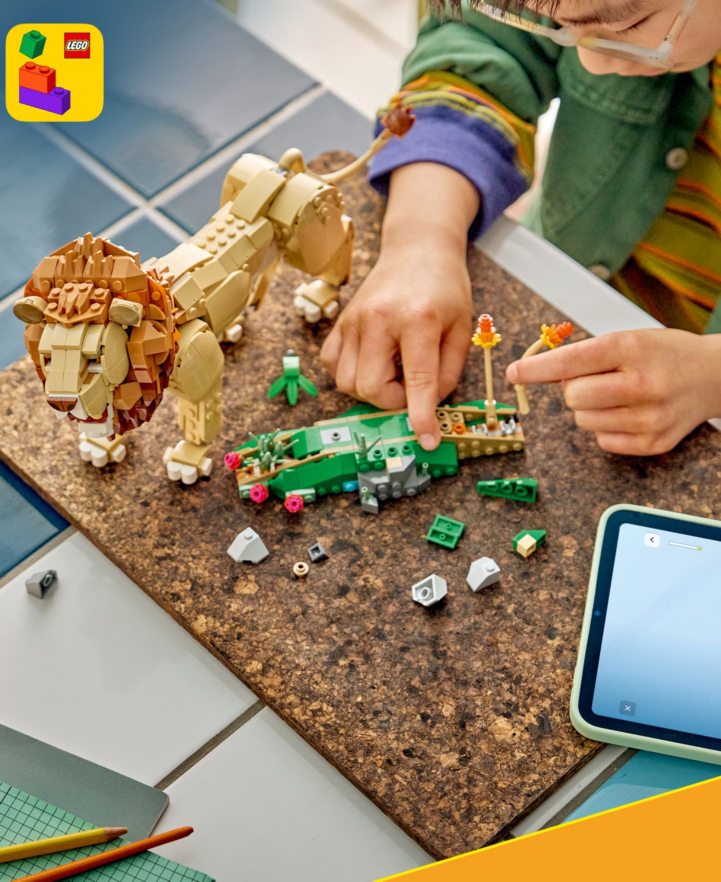 Детские конструкторы LEGO® Creator 3 in 1 Wild Animals: Majestic Lion 31386, 839 Pieces — фото 6