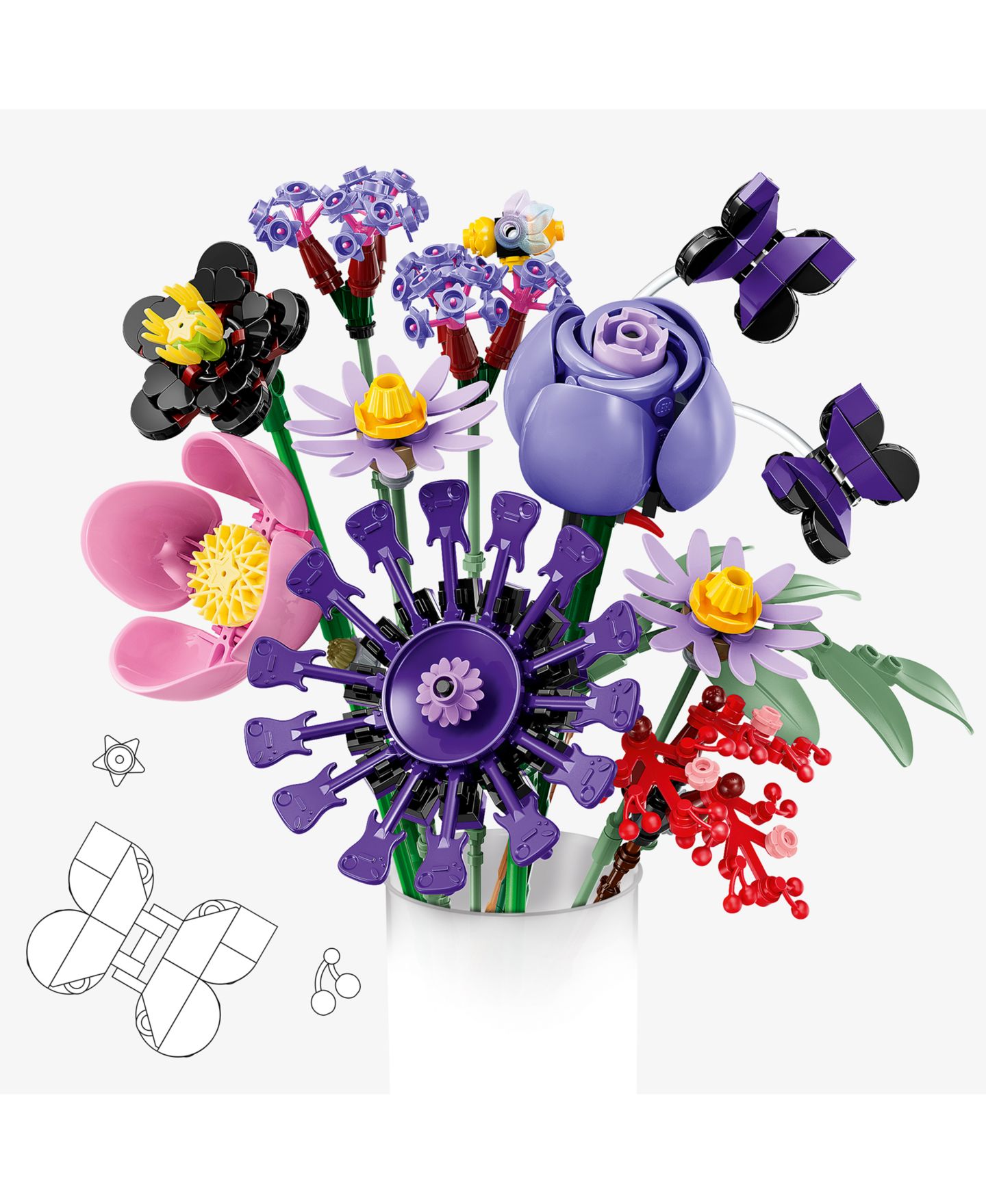 Детские конструкторы LEGO® Botanicals Editions Olivia Rodrigo’s Flower Bouquet 11507, 400 Pieces — фото 2