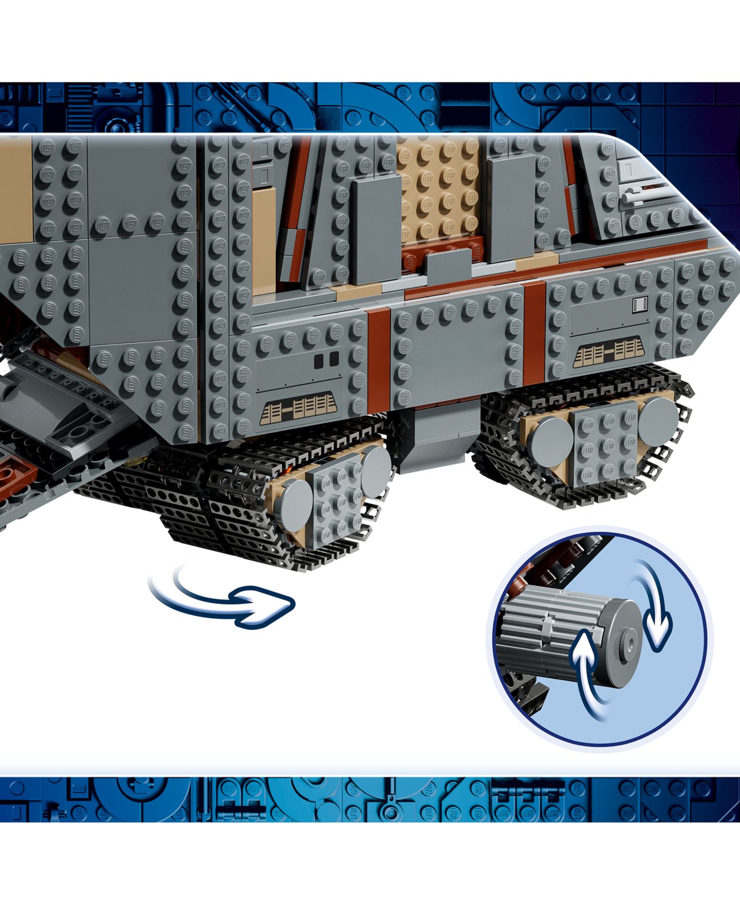Детские конструкторы LEGO® Star Wars Offworld Sandcrawler and Mudhorn 75453, 1683 Pieces — фото 2