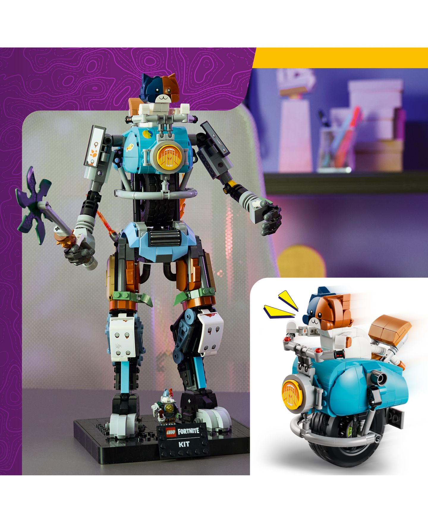 Детские конструкторы LEGO® Fortnite KIT Building Toy for Kids 77081, 1230 Pieces — фото 3