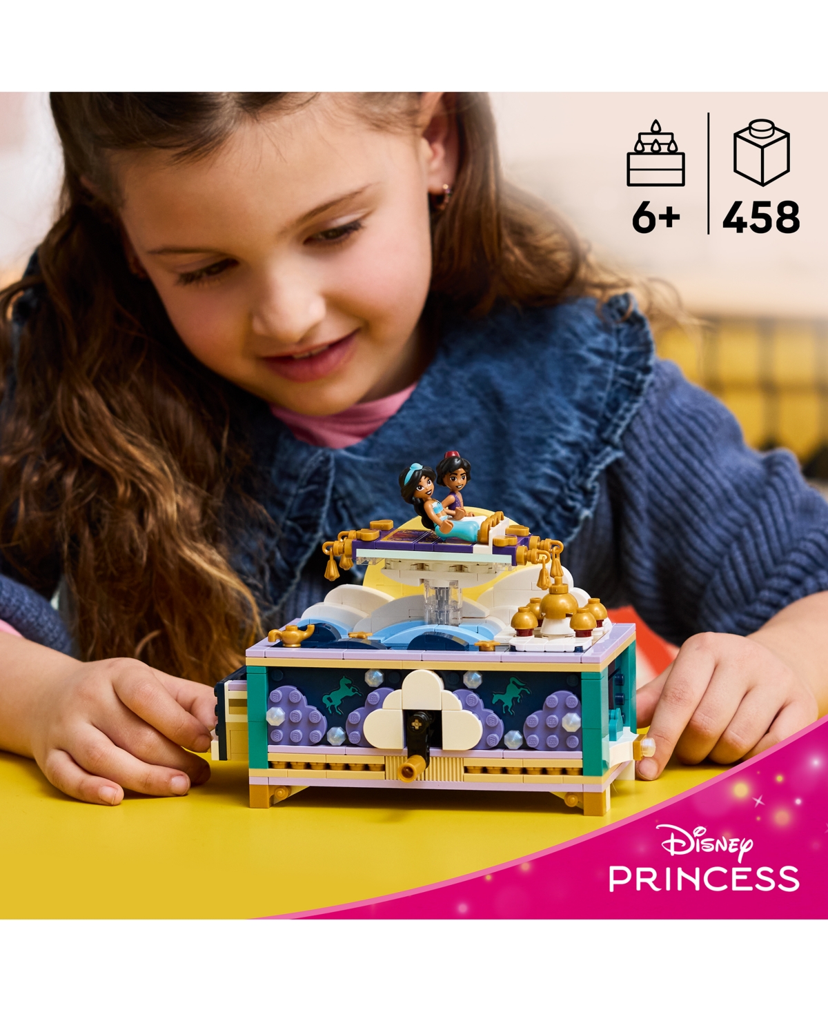 Lego Disney Princess Jasmine's Jewelry Box 43295 458-Piece Building Set, Ages 6+