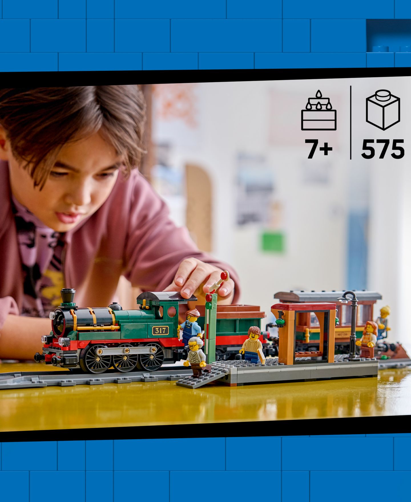 Детские конструкторы LEGO® City Vintage Steam Train Building Toy 60511, 575 Pieces — фото 4