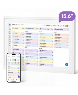 15.6" Smart Family Calendar Chore Chart and Habit Tracker Smart Display with Google, iCloud, and Outlook