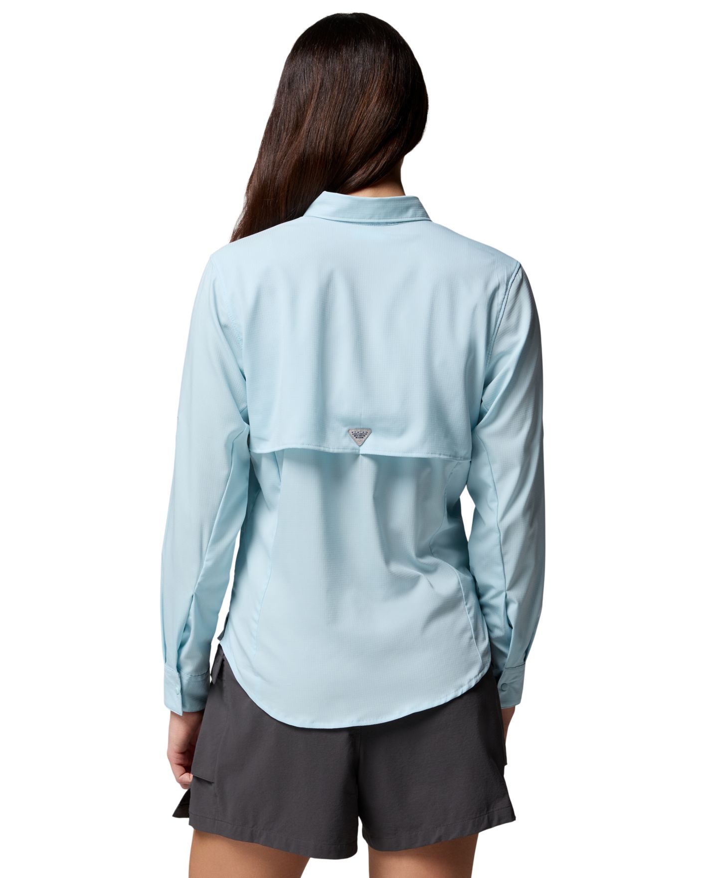 Женский топ Columbia PFG Tamiami II Long-Sleeve Top, цвет: Морской светлый — фото 2